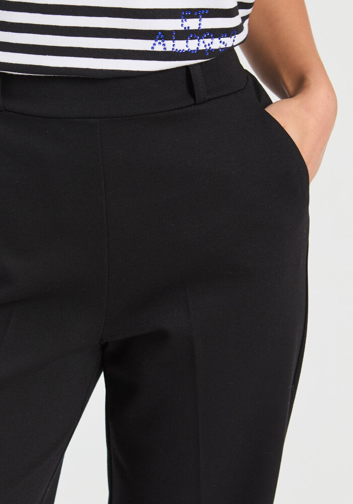 Vilagallo Straight Black Trousers 33819