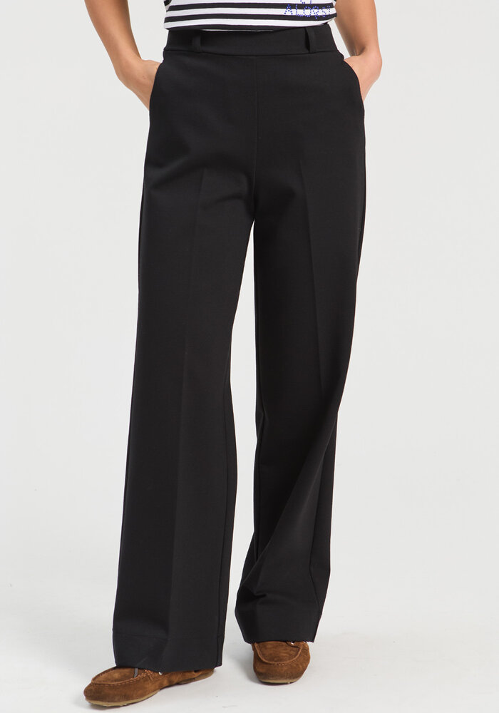 Vilagallo Straight Black Trousers 33819