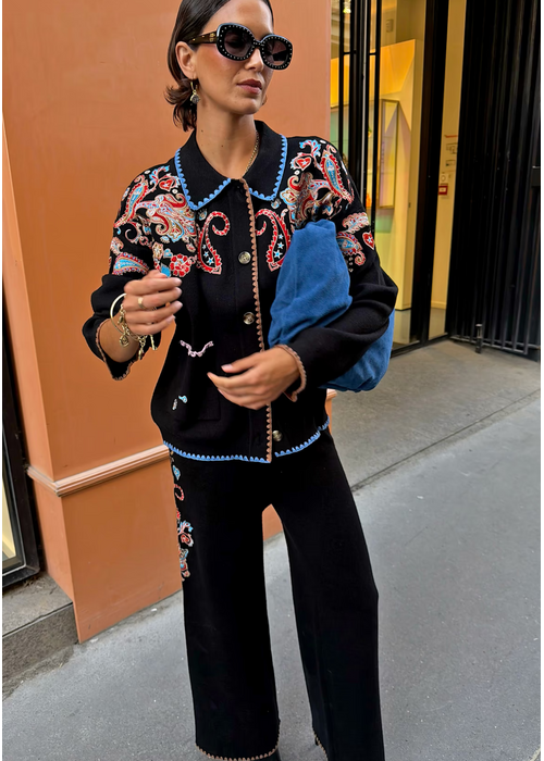NFD Never Fully Dressed Embroidered Cardigan