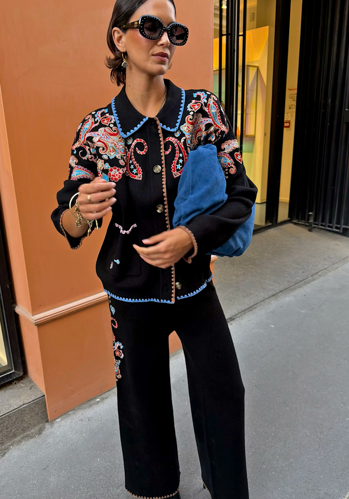 Never Fully Dressed Embroidered Cardigan