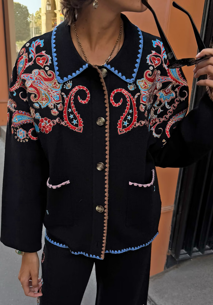 Never Fully Dressed Embroidered Cardigan