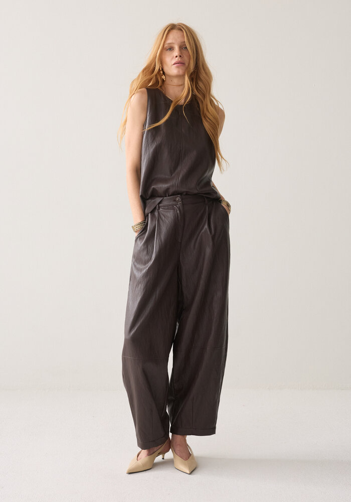 Summum Woman Faux Leather Trousers 4S3043