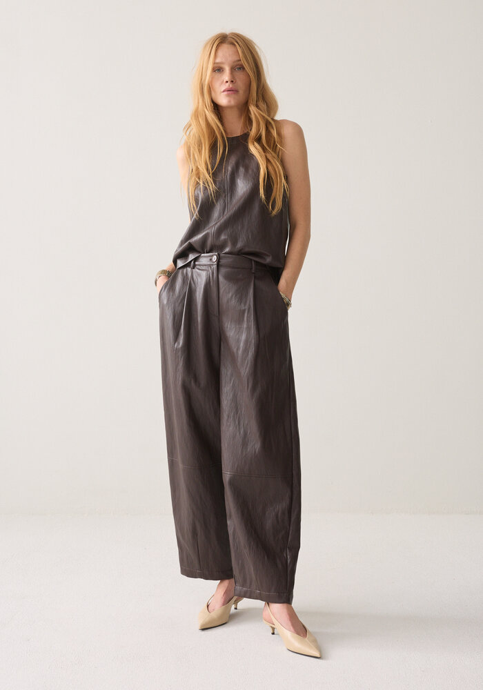 Summum Woman Faux Leather Trousers 4S3043