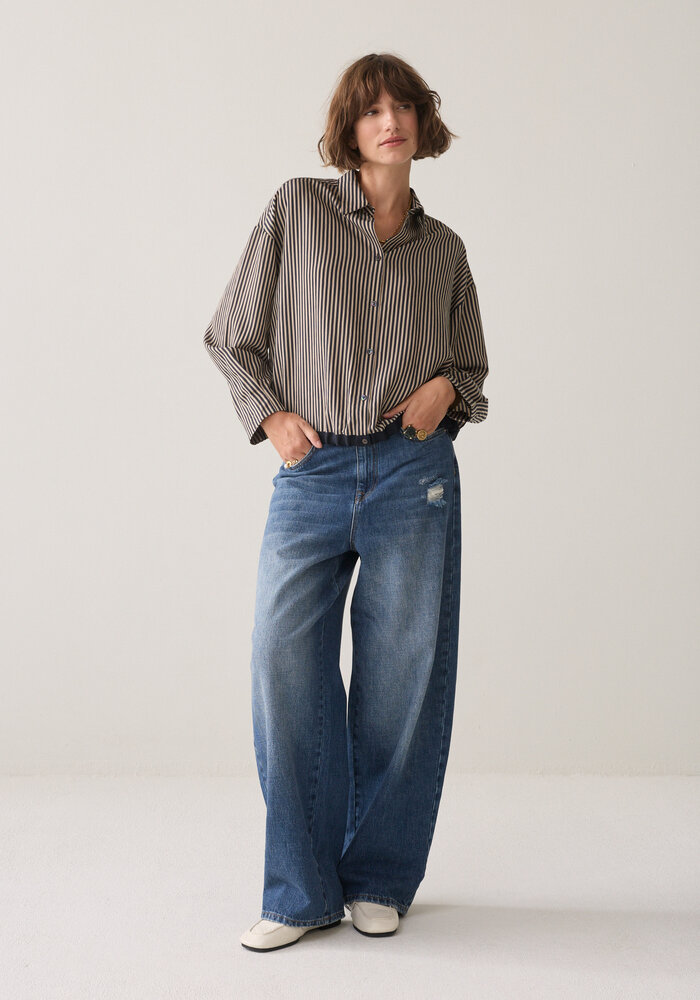 Summum Woman Pinstripe Blouse 2S3548