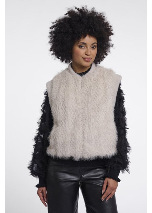 RINO & PELLE Rino & Pelle Alvita Faux Fur Waistcoat