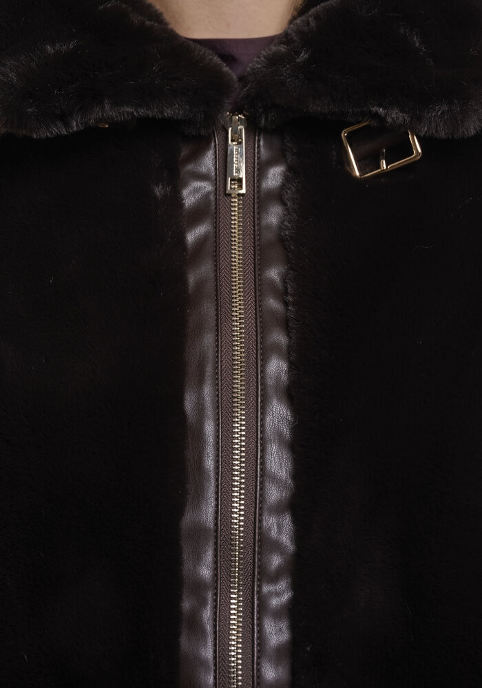 Rino & Pelle Lambra Short Faux Fur Jacket