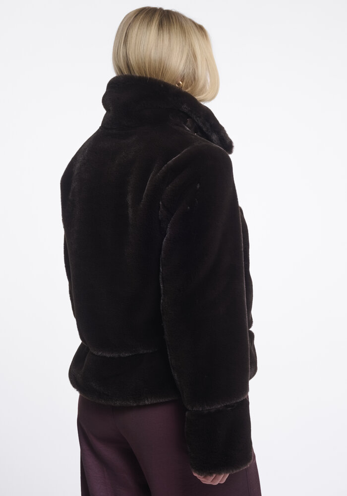 Rino & Pelle Lambra Short Faux Fur Jacket