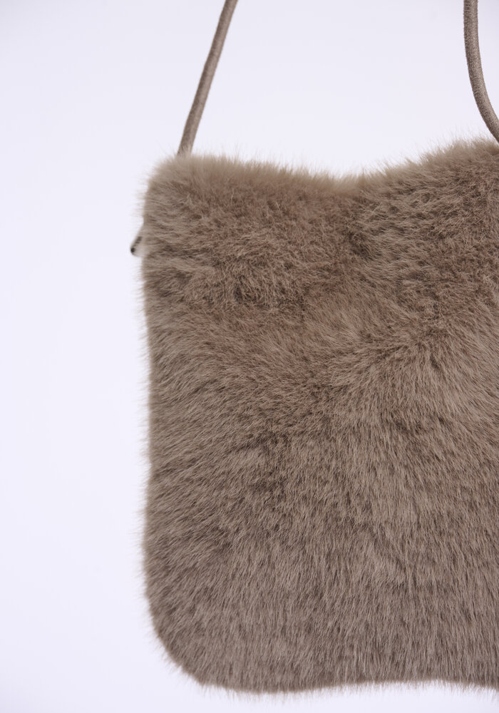 Rino & Pelle Blees Crossbody Faux Fur Bag