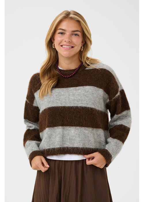 SAINT TROPEZ Saint Tropez Tayzie Striped Knitted Jumper