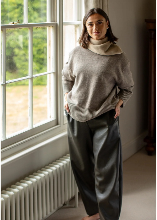 CHALK Chalk Devon Crew Wide Neck Jumper