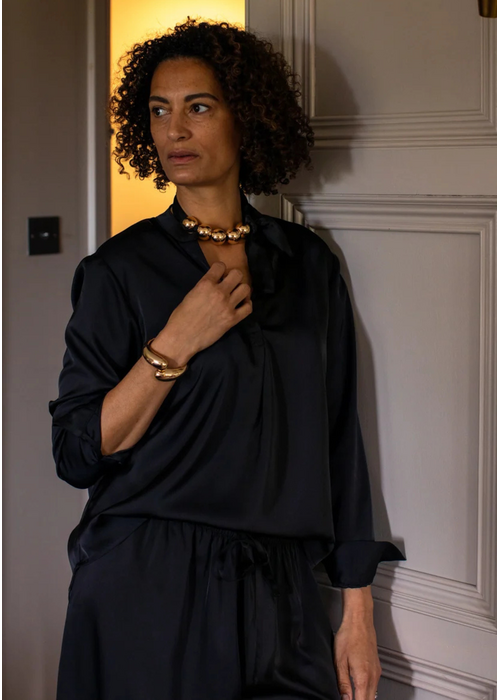 CHALK Chalk Josie Satin Shirt