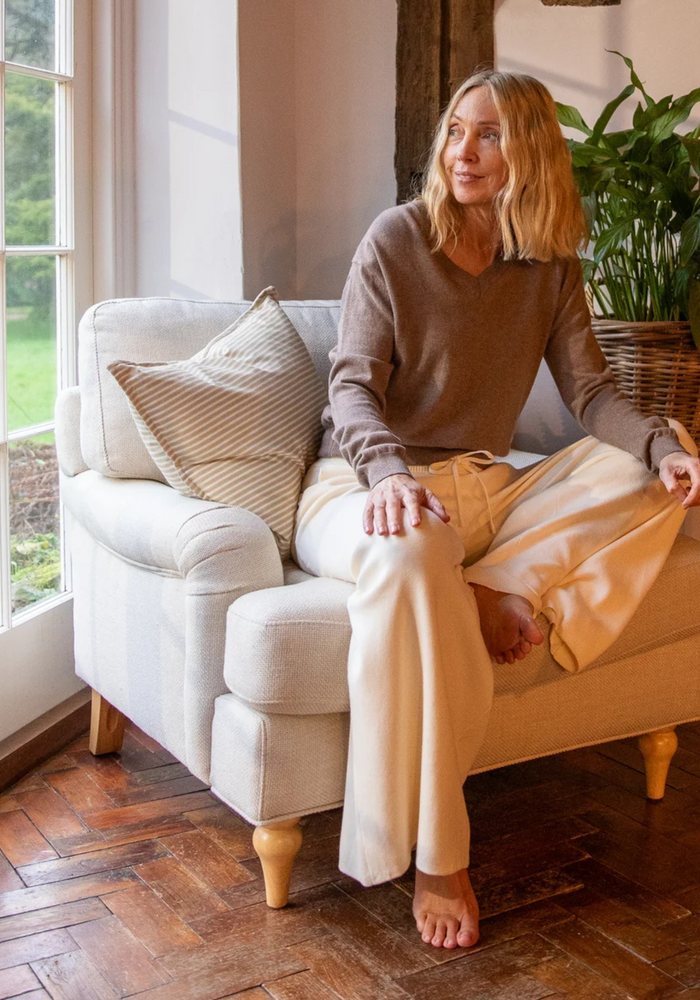 Chalk Sharon Knitted Trousers