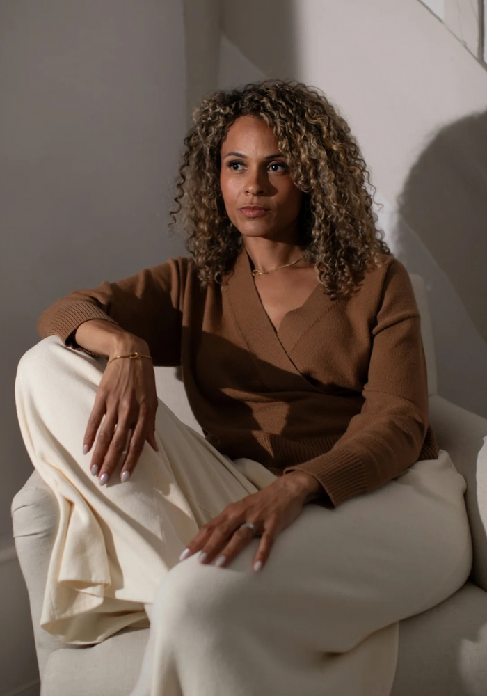 Chalk Sharon Knitted Trousers