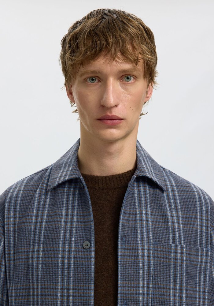 Selected Homme Relaxed Vend Checked Overshirt