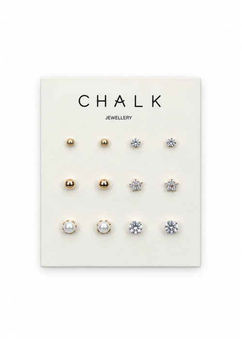 CHALK Chalk Multi Stud Earring Card
