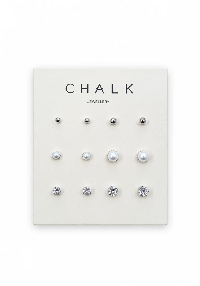 Chalk Multi Stud Earring Card