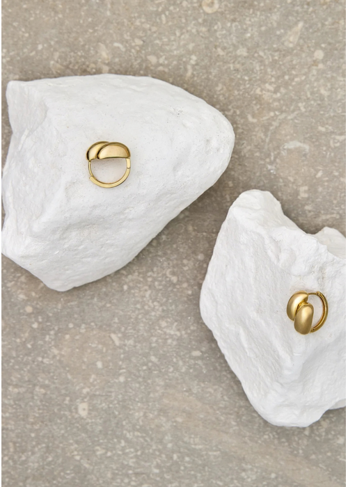 CHALK Chalk Double Oval Earrings