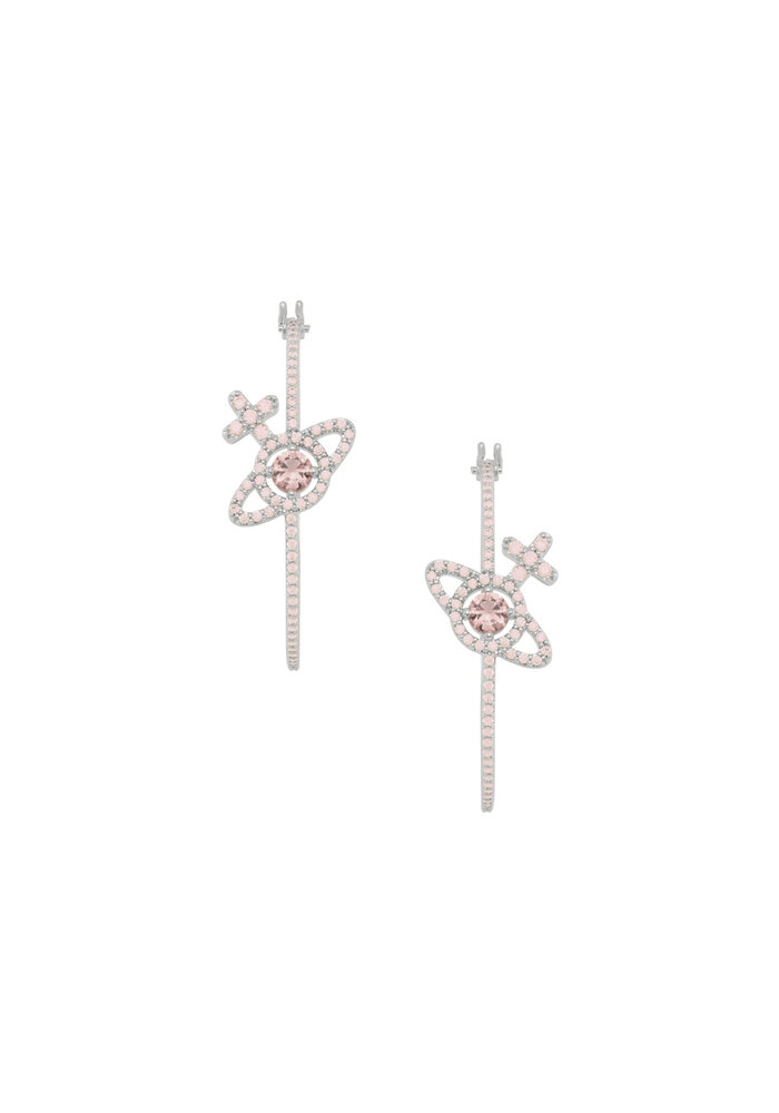 Vivienne Westwood Olympia CZ Hoop Earrings 6202017X