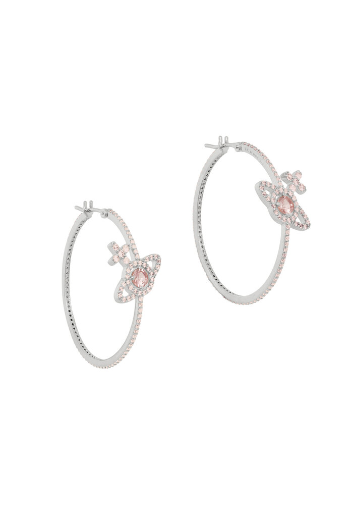 Vivienne Westwood Olympia CZ Hoop Earrings 6202017X