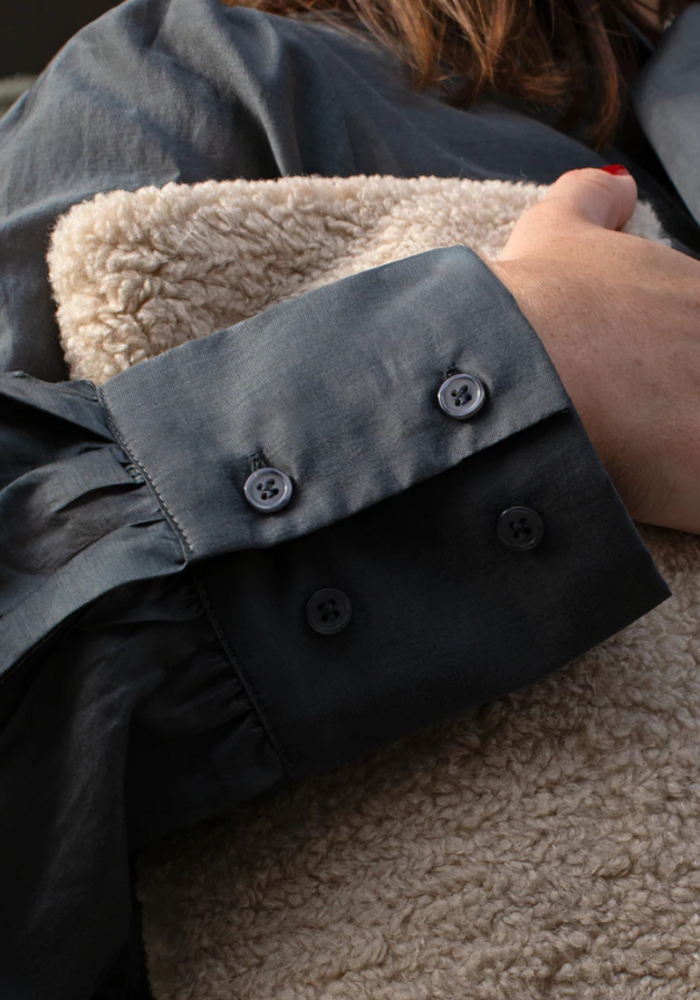 Chalk Frances Tie Neck Shirt