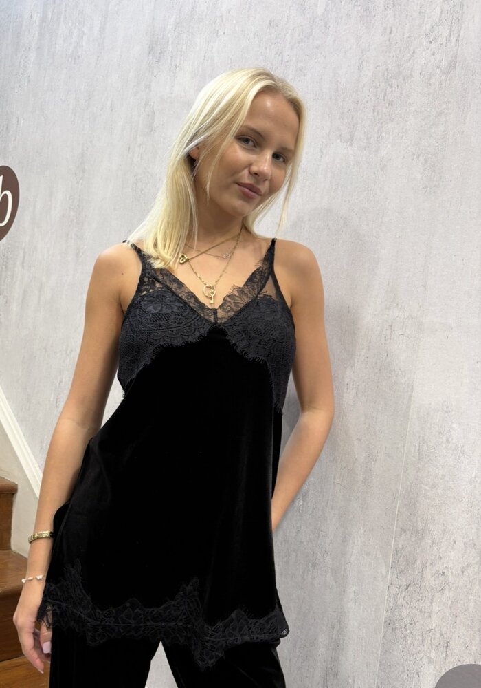 Vila Vialindra Lace Strap Top