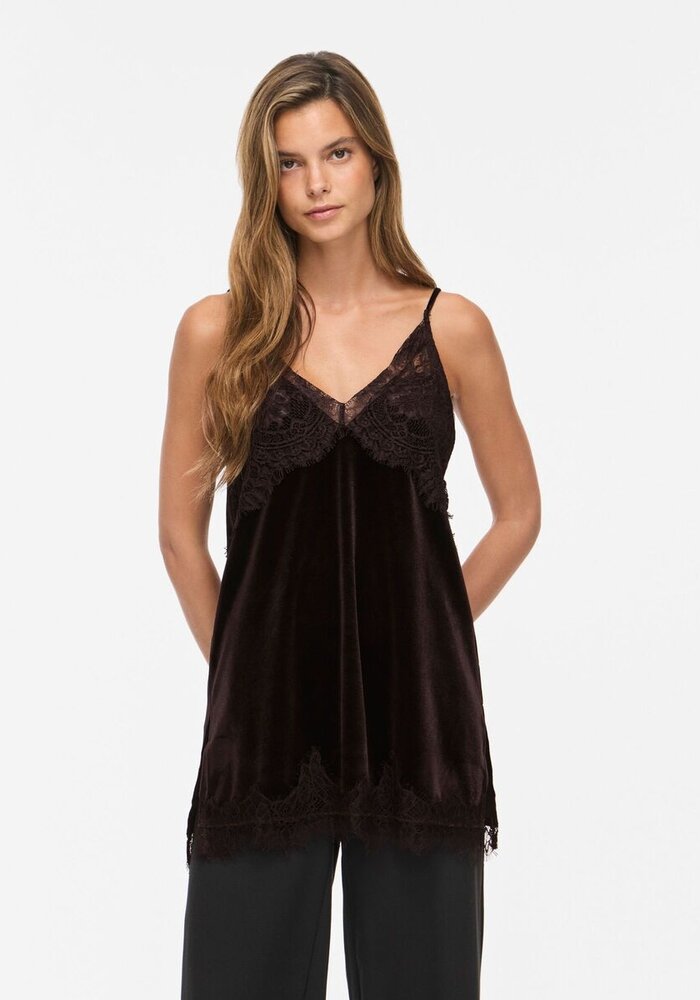 Vila Vialindra Lace Strap Top