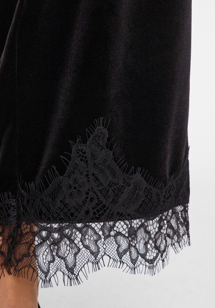 Vila Vialindra Lace Trim Trousers