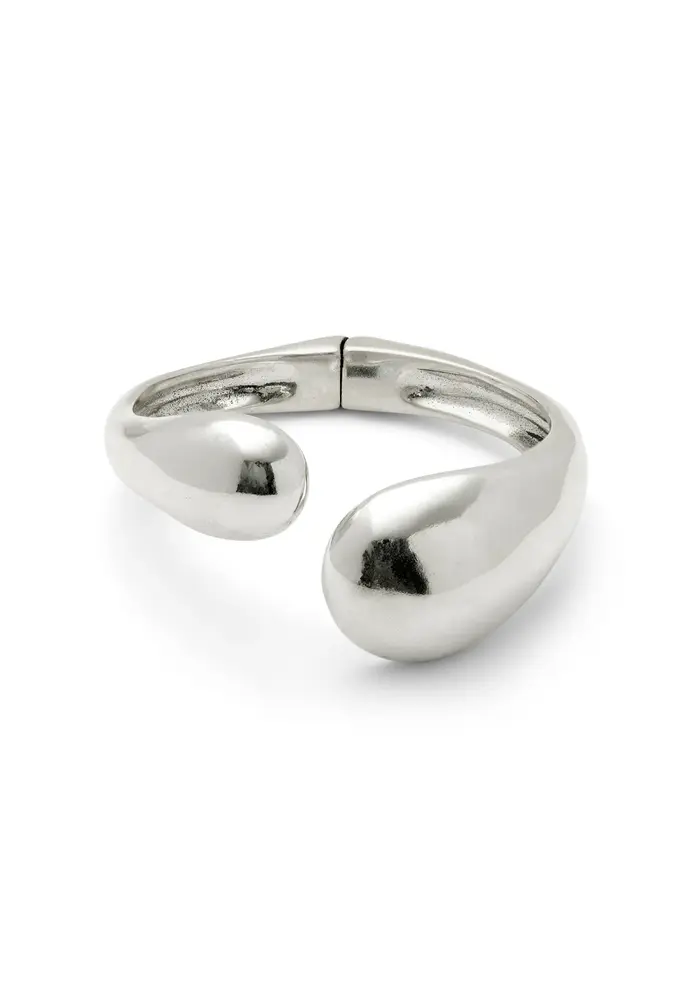 Uno de 50 silver wrap bracelet with two drops PUL2647MTL