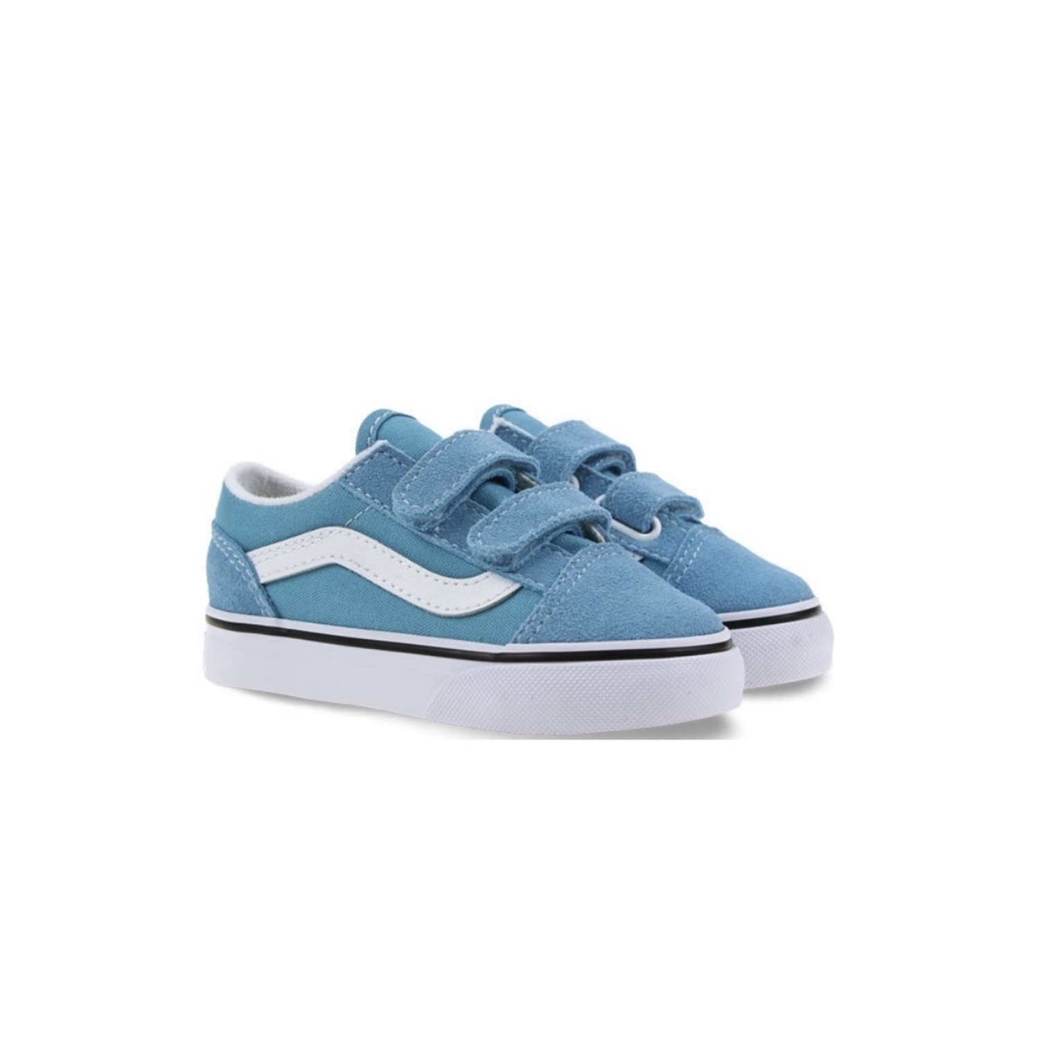 blue vans old skool velcro