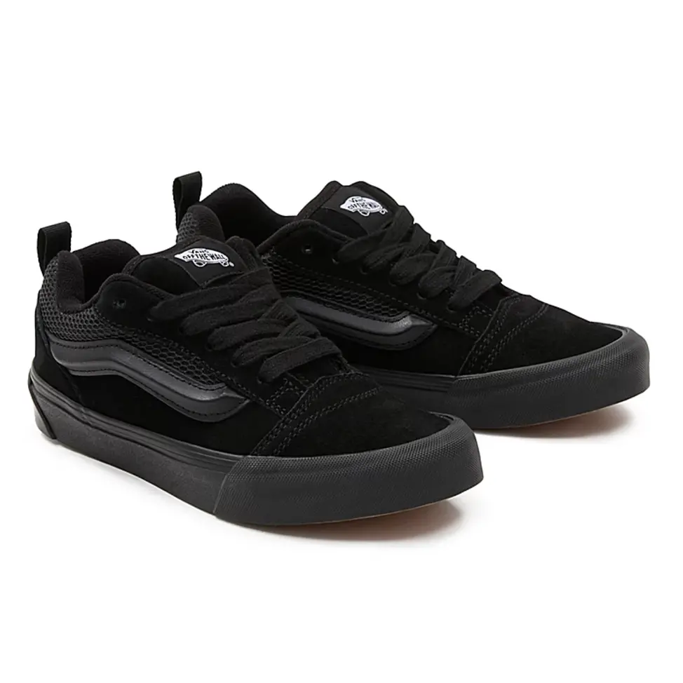 All black old skool platform on sale vans