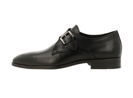 Single Monk Strap Schwarz | Frederik Leder