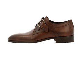 Single monk strap Cognac | Frederik Leer