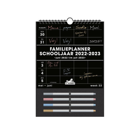 Familieplanner Markers D2 2022-2023