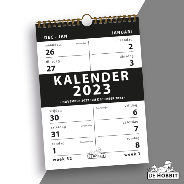  Spiraalkalender 2-weeks A4 Basic 2023