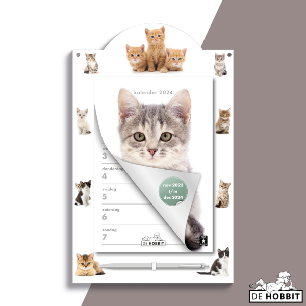 Weekscheurkalender 2024 Katten