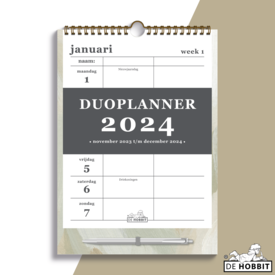  Duoplanner 2024 A4 Verfstructuur Aardetinten