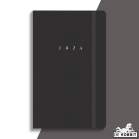  Pocket Agenda 2024 ±A6 Deluxe Antraciet