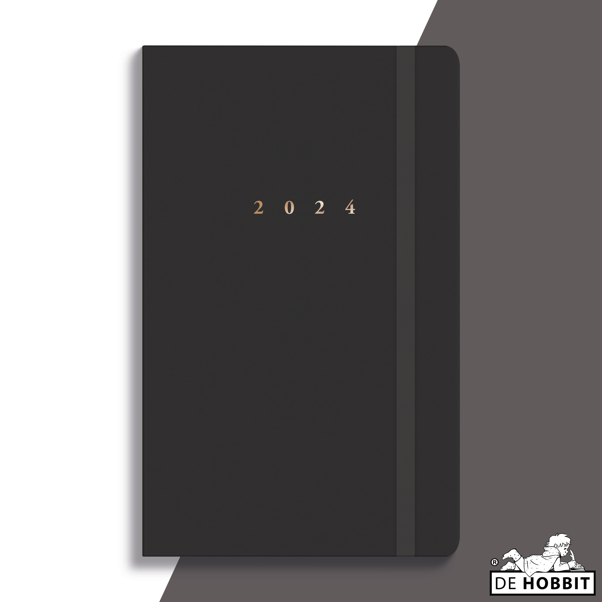 De Hobbit Pocket Agenda 2024 ±A6 Deluxe Antraciet Uitgeverij De Hobbit BV