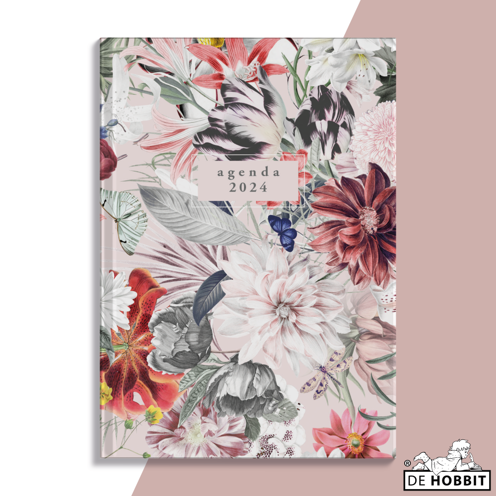 De Hobbit Mini Agenda 2024 ±A7 Bloemen Uitgeverij De Hobbit BV