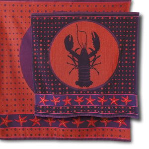 Mariëtte Wolbert Lazy Lobster - Handdoek 60 x 60 cm