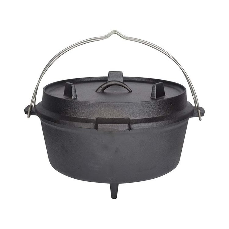 Bij Heldere Hemel Dutch Oven. Gietijzeren pan 12" - 6.5 ltr.