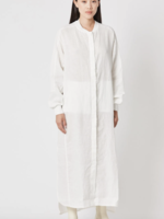 THOM KROM Longsleeve linen dress - White
