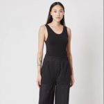 THOM KROM Ribbed tank top - Black