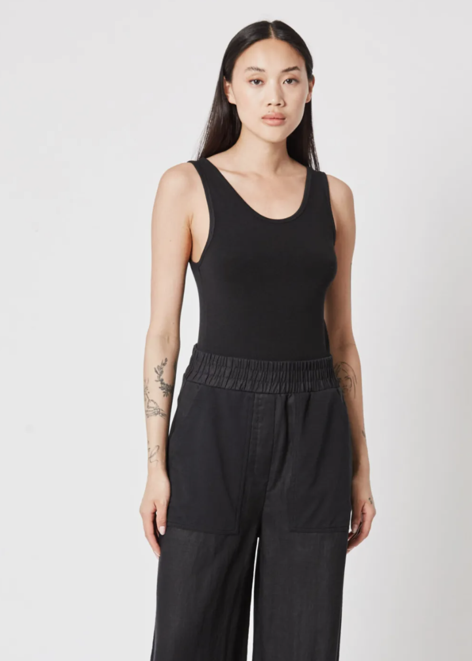 Thom Krom Ribbed tank top - Black