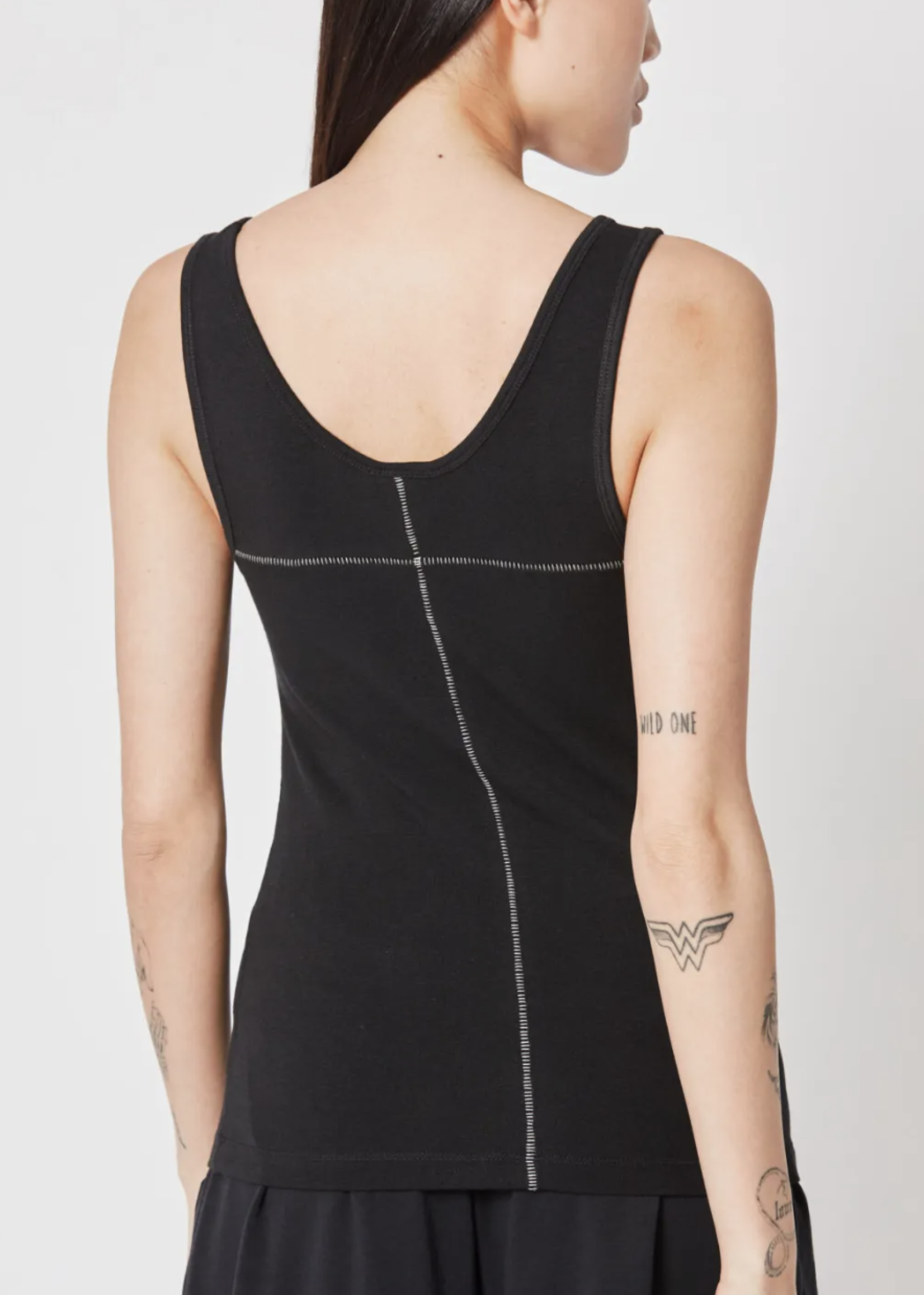 THOM KROM Ribbed tank top - Black