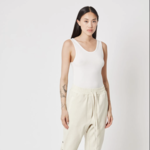 THOM KROM Thom krom ribbed tank top ,white