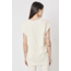 THOM KROM Thom krom ribbed V neck TEE 485 ,ivory