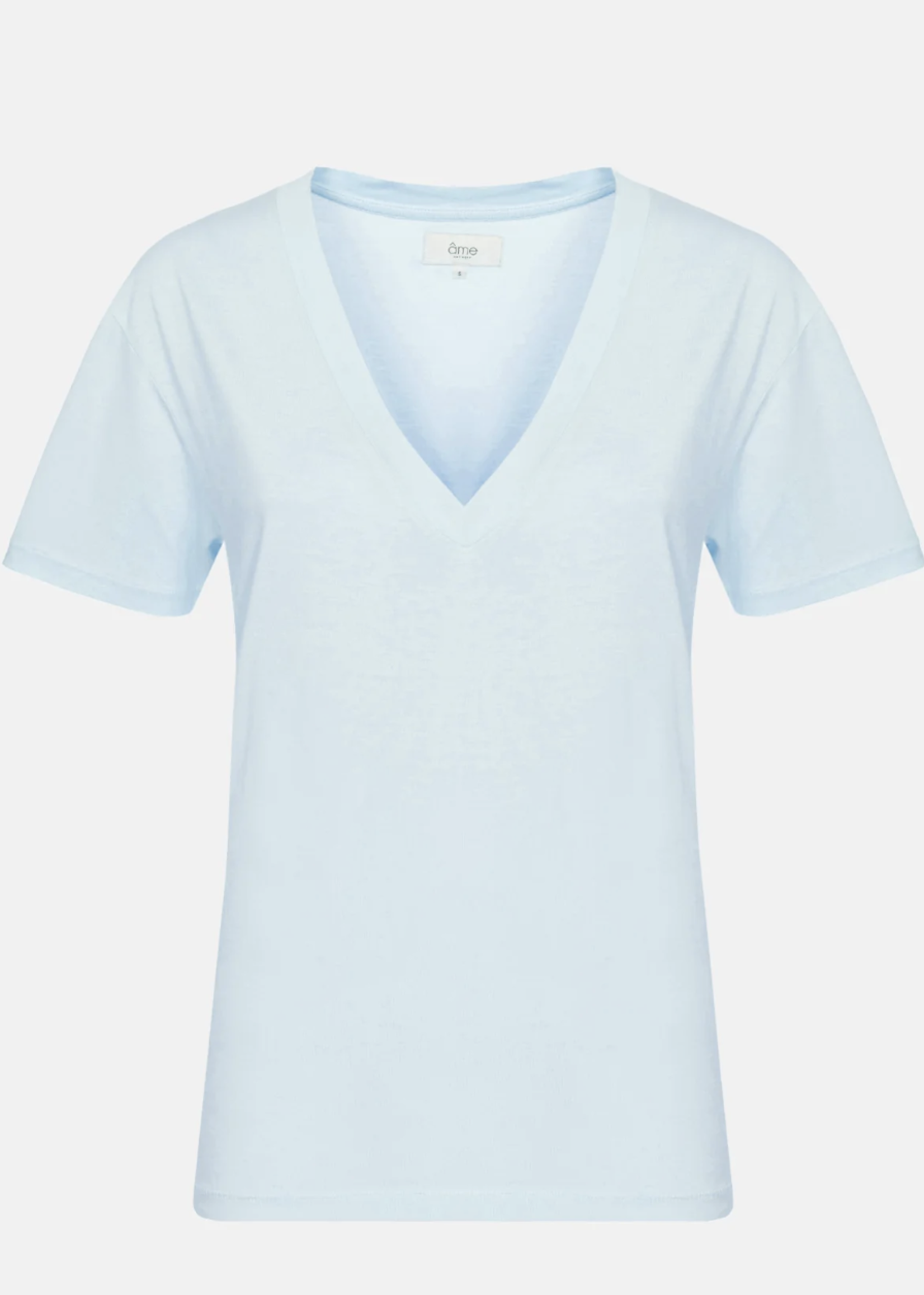 Âme Antwerp Dalton v-neck T-shirt - Light blue