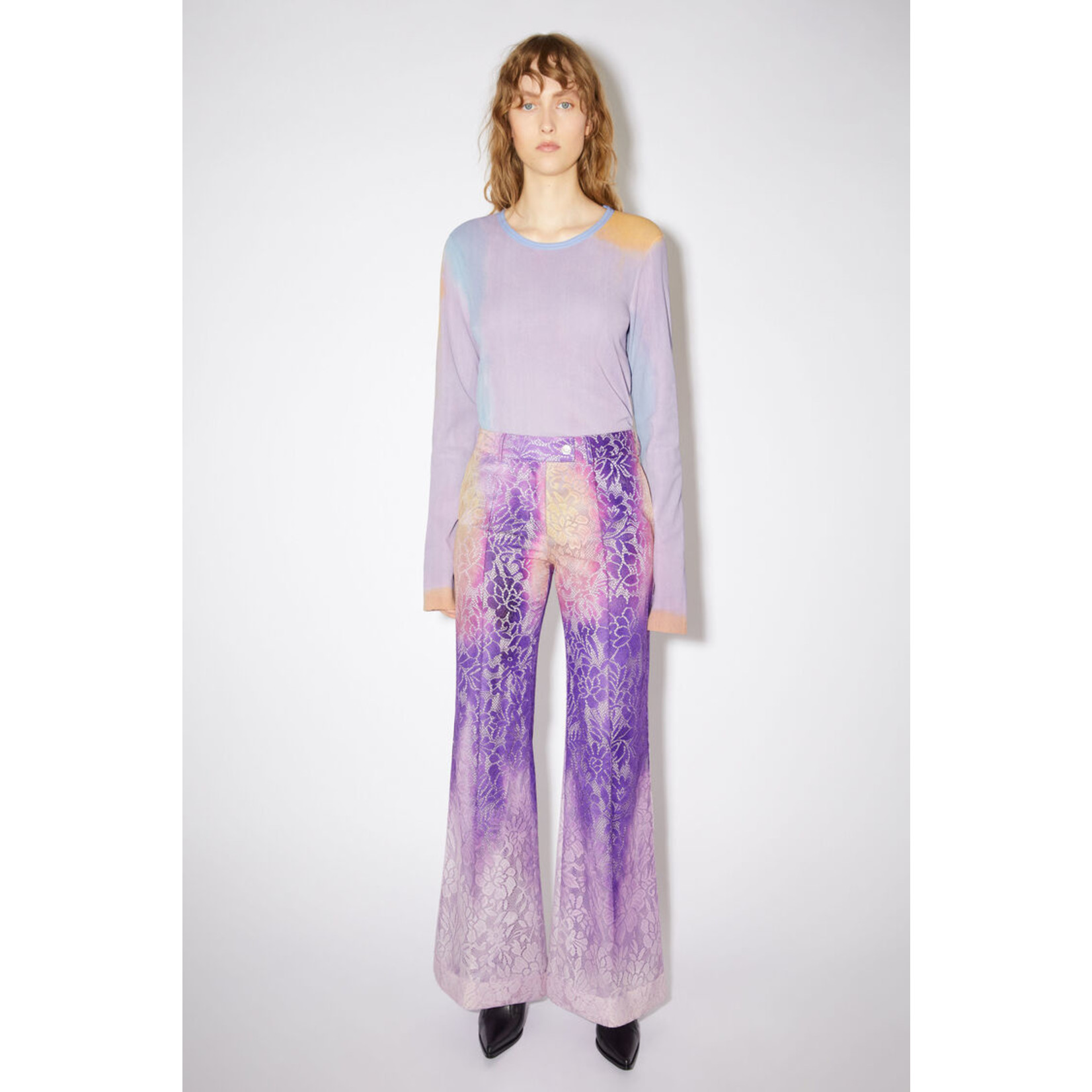 Acne Studios Acnestudios lace trousers , purple