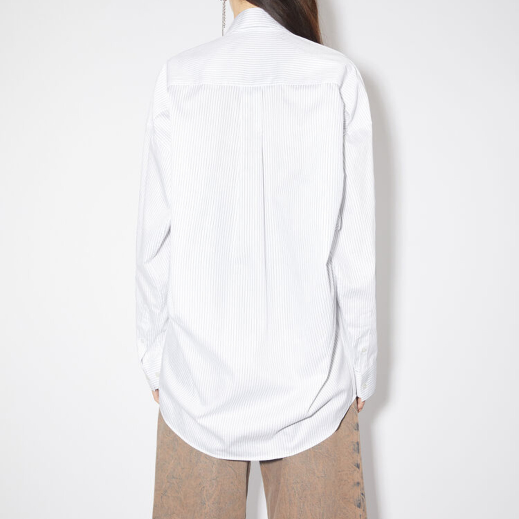 ACNE STUDIOS Striped blouse - White/blue